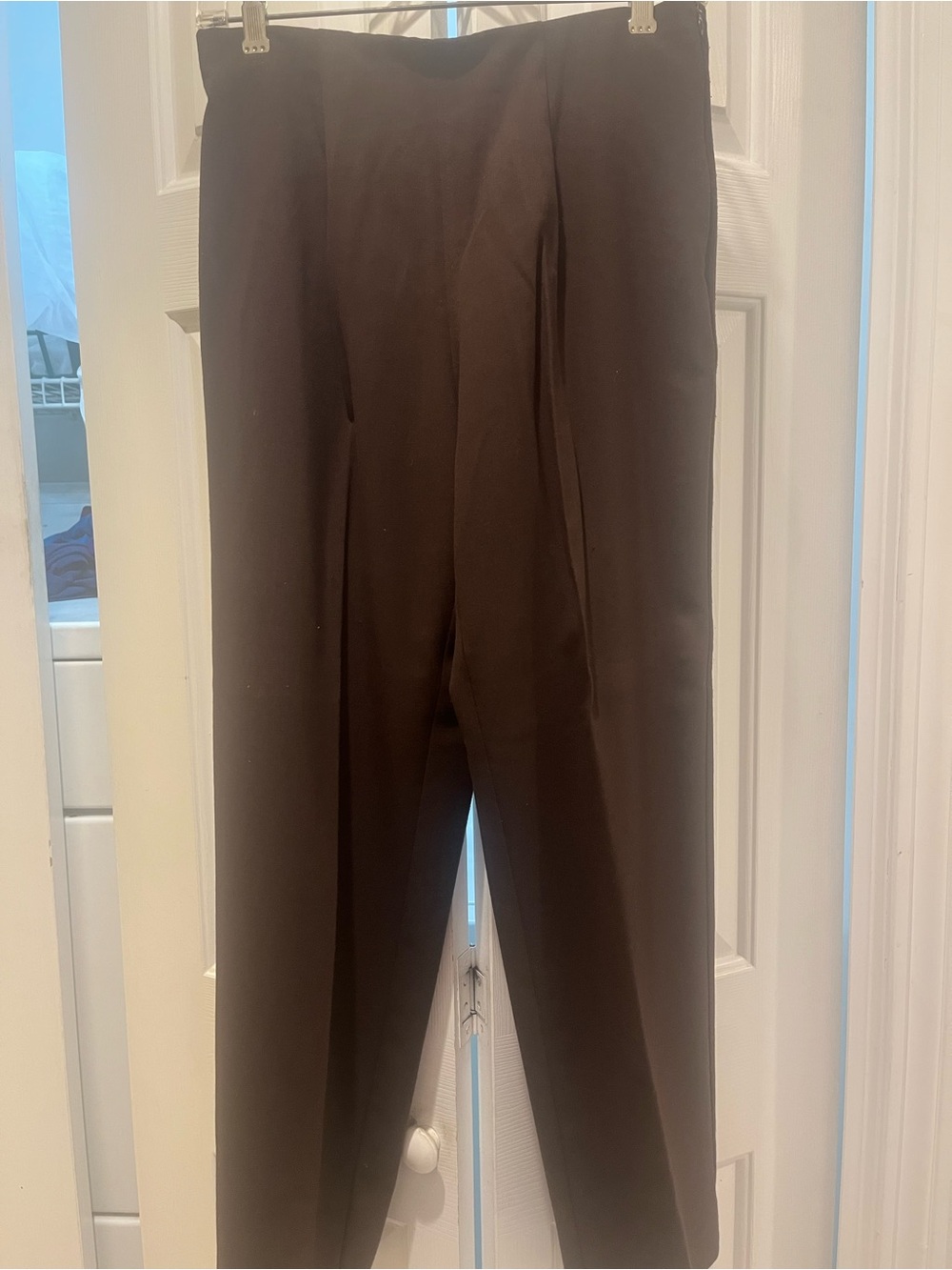 Ladies Tailored Dress Pants - Brown